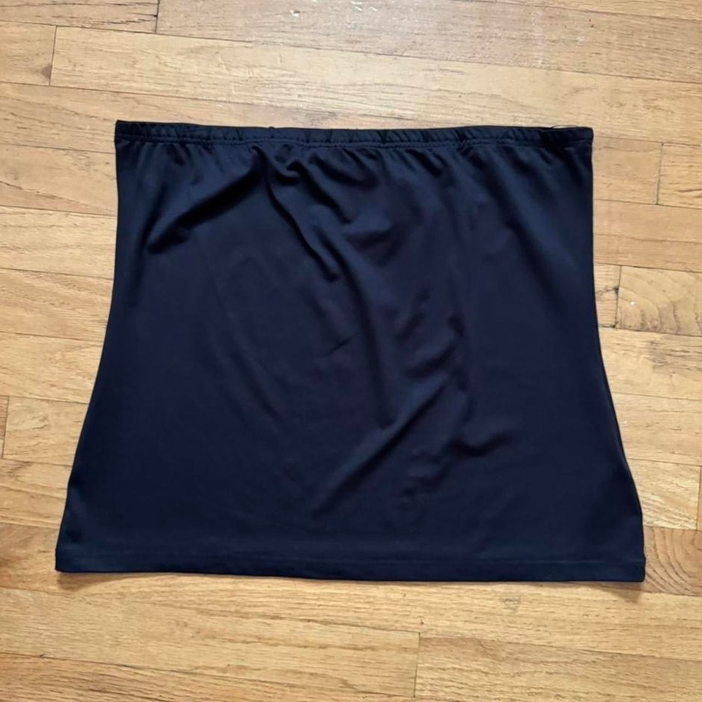 Anne Fontaine Nesma Black Tube Top Women's Size US 10 Strapless Minimalist Luxe